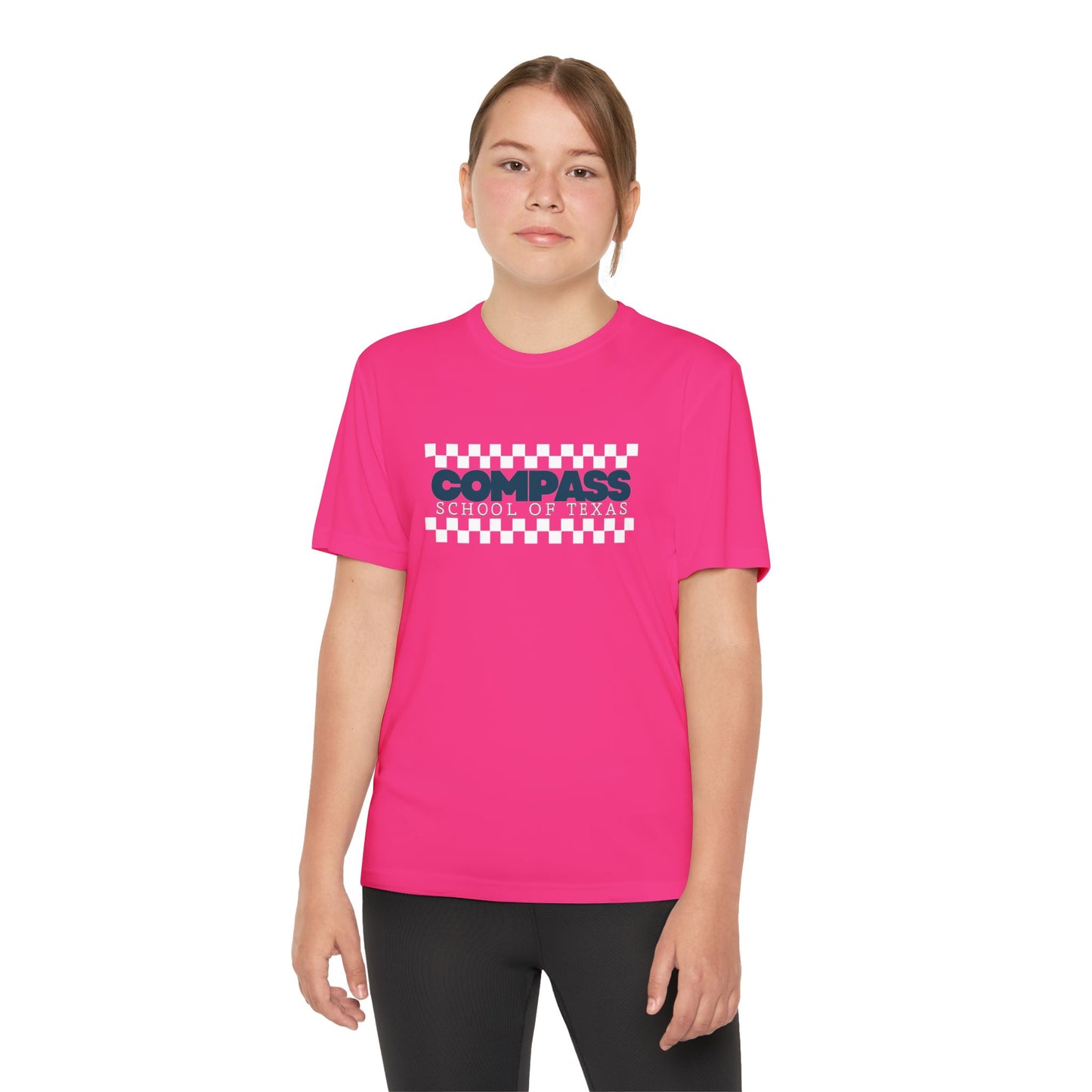 Youth Compass Tee — Kids' Athletic Logo T-Shirt
