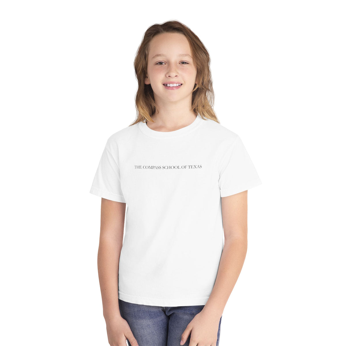 Youth Tee — Texas Flag Vintage Graphic (The Compass School of Texas)