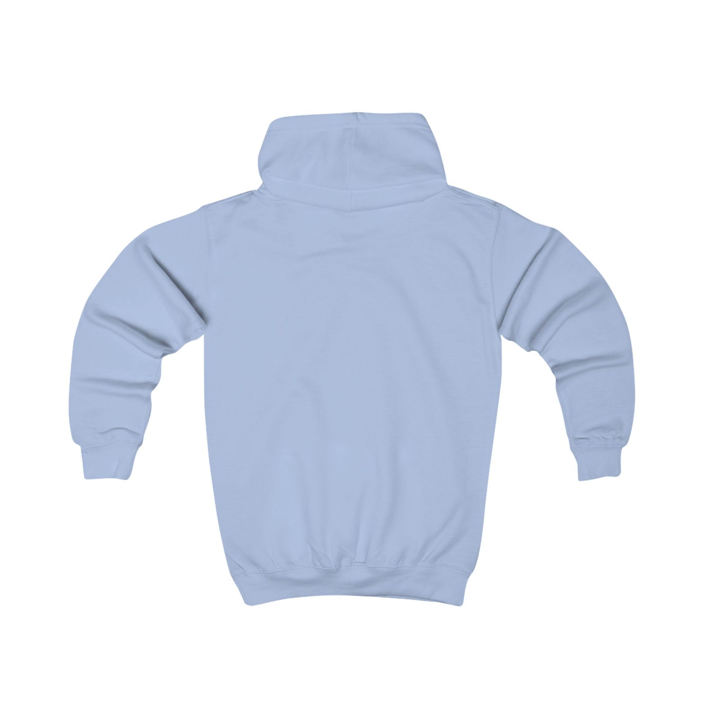 Compass School of Texas Kids Hoodie — Light Blue Youth Pullover with Compass Logo