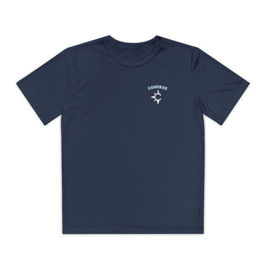 Youth Athletic Tee, Compass Logo