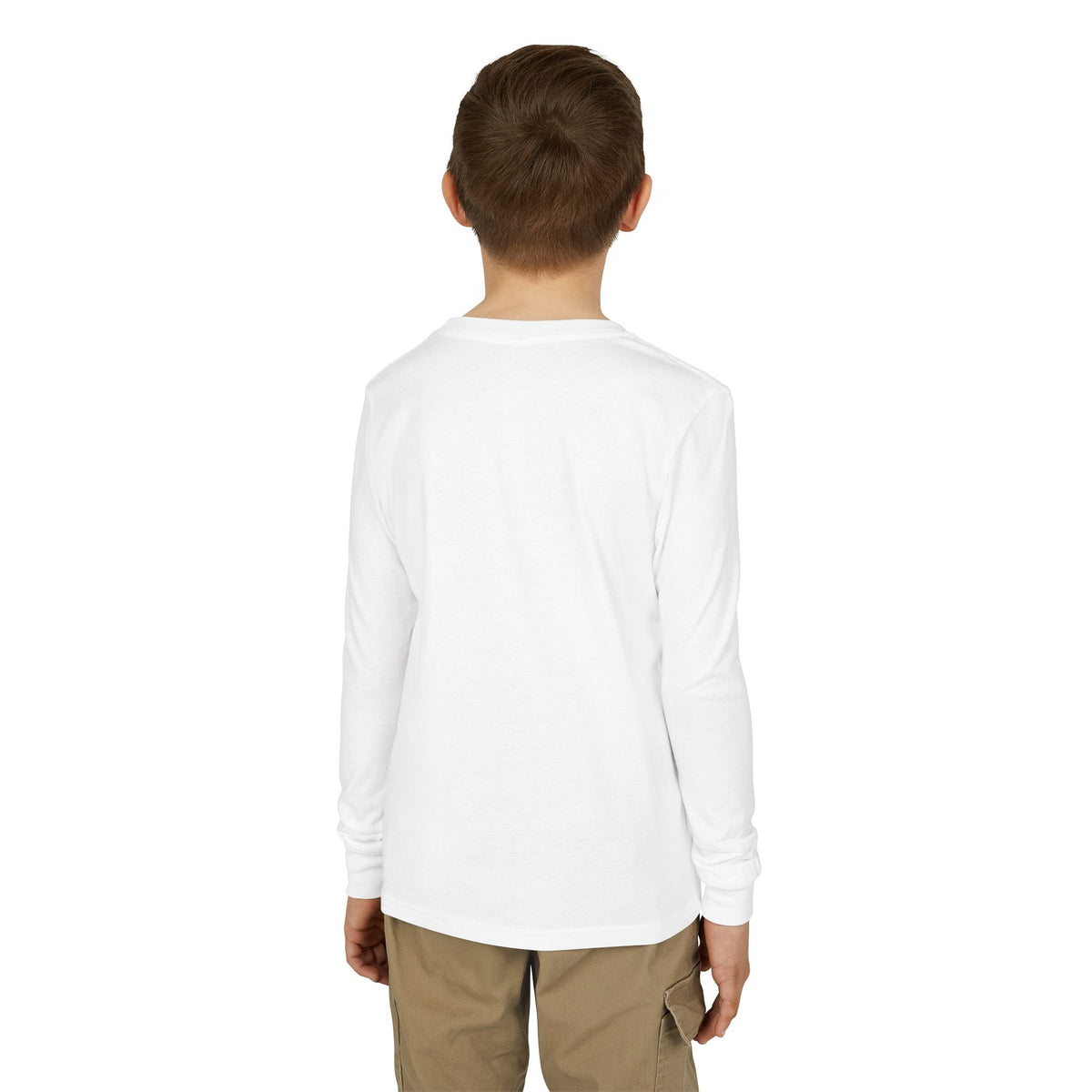 Youth Long Sleeve Tee — Pastel 'LOL' Minimal Graphic