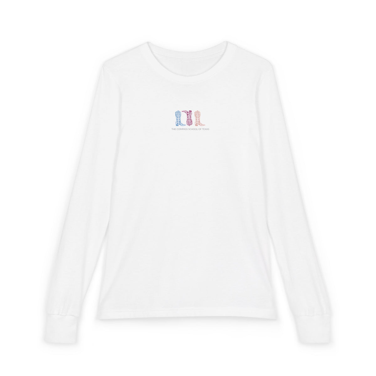 Youth Long Sleeve Tee — Pastel 'LOL' Minimal Graphic