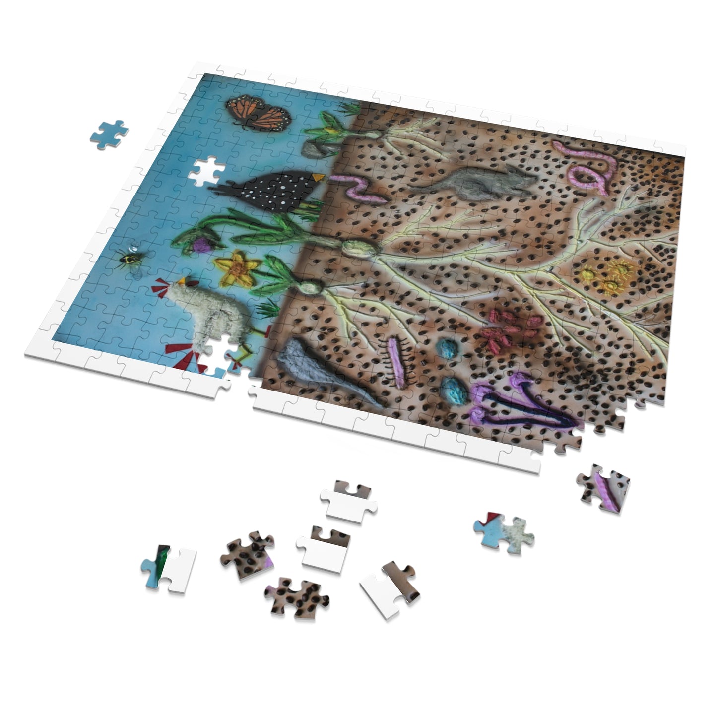 Jigsaw Puzzle Compass School Year Book Cover