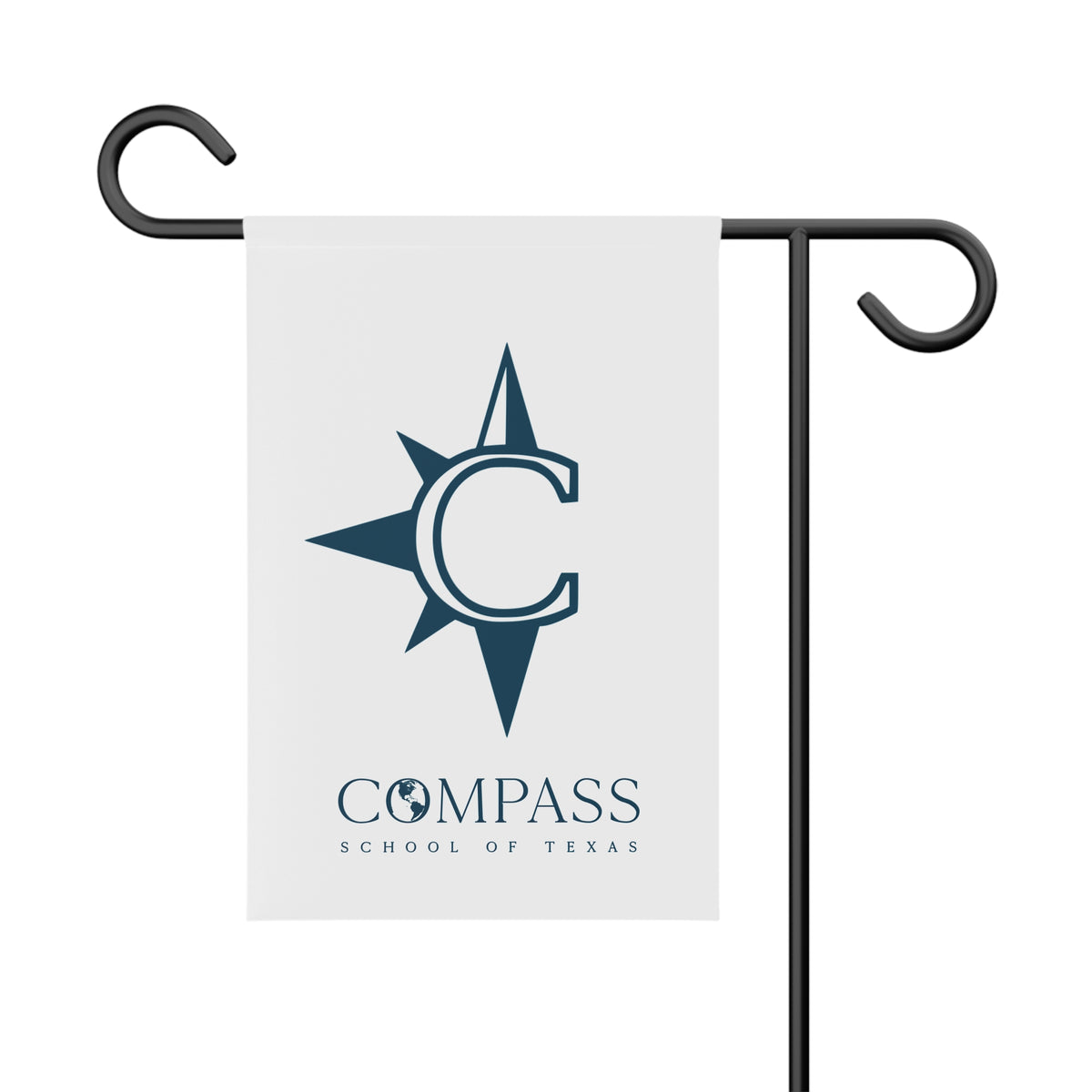 Compass School Emblem Garden Banner