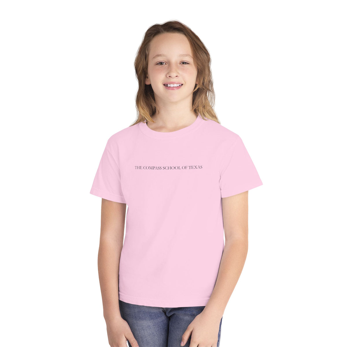 Youth Tee — Texas Flag Vintage Graphic (The Compass School of Texas)
