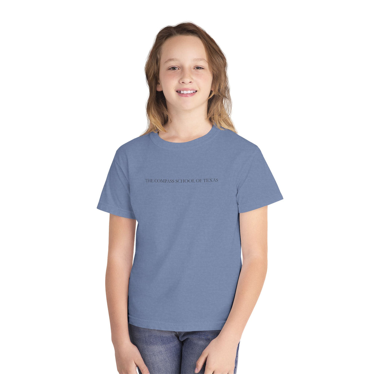 Youth Tee — Texas Flag Vintage Graphic (The Compass School of Texas)