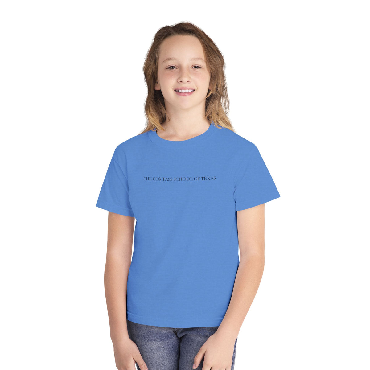 Youth Tee — Texas Flag Vintage Graphic (The Compass School of Texas)
