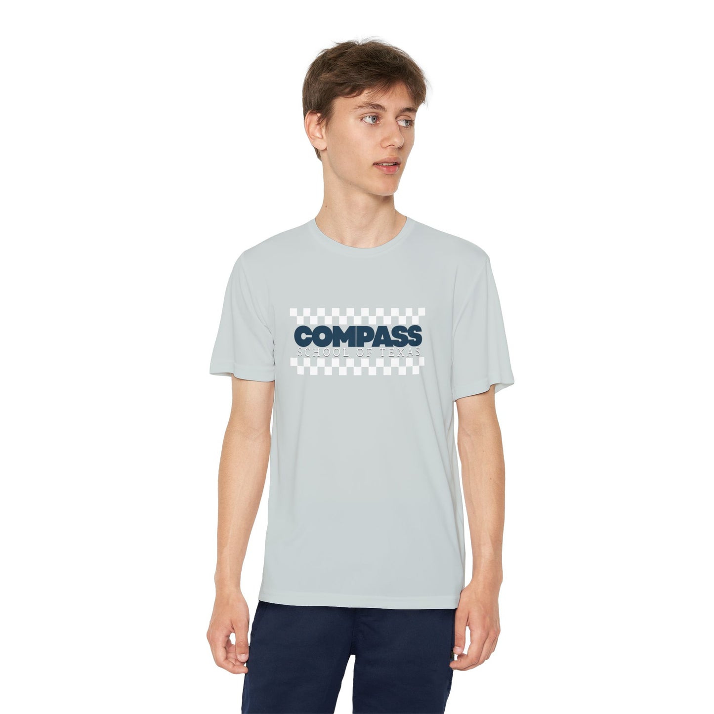 Youth Compass Tee — Kids' Athletic Logo T-Shirt