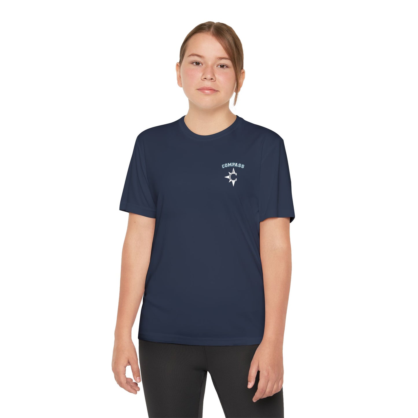 Youth Athletic Tee, Compass Logo
