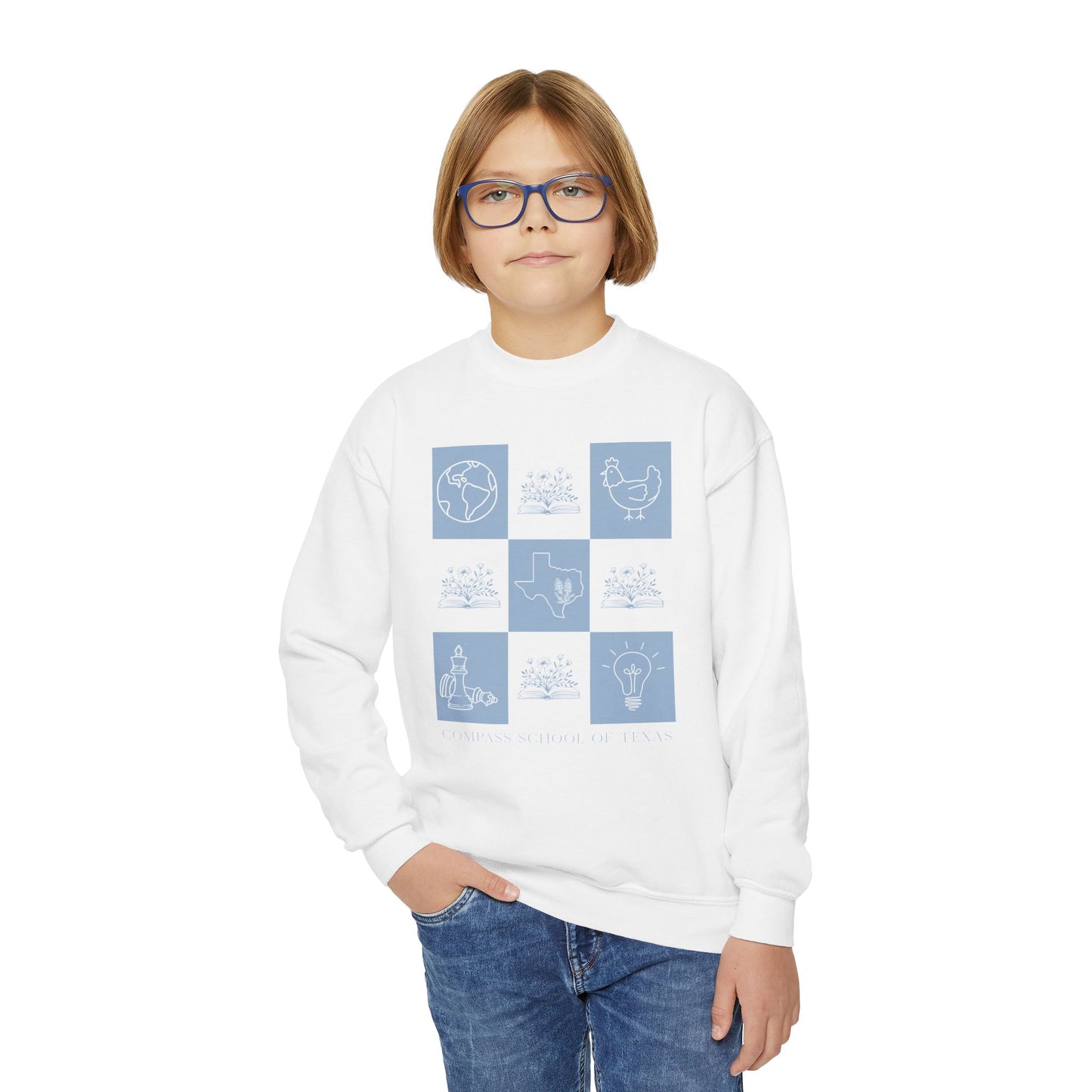 Compass School Chess Youth Sweatshirt