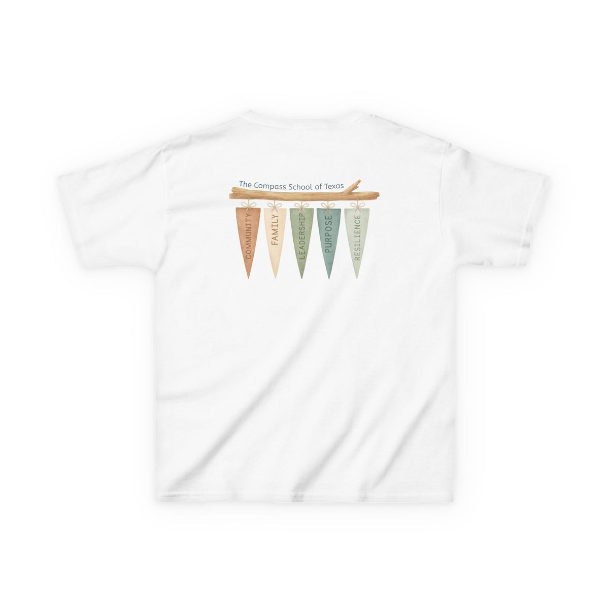 Compass Flag Shirt With Values