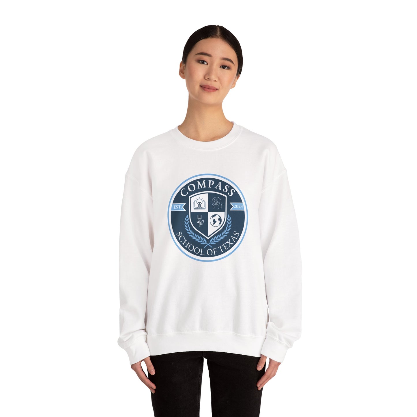 Compass School of Texas Crewneck Sweatshirt | Unisex Cozy Pullover