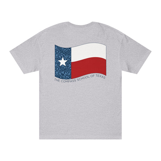 Adult-  Compass Texas Flag T-Shirt