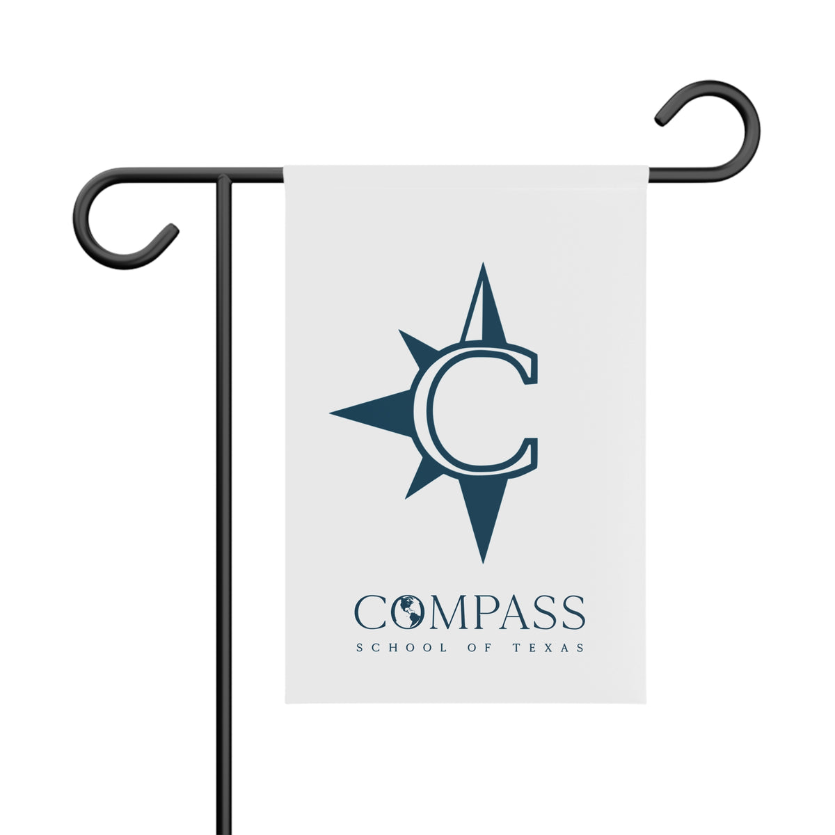 Compass School Emblem Garden Banner