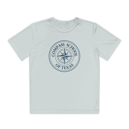 Youth Competitor Tee, Gray Compass School of Texas