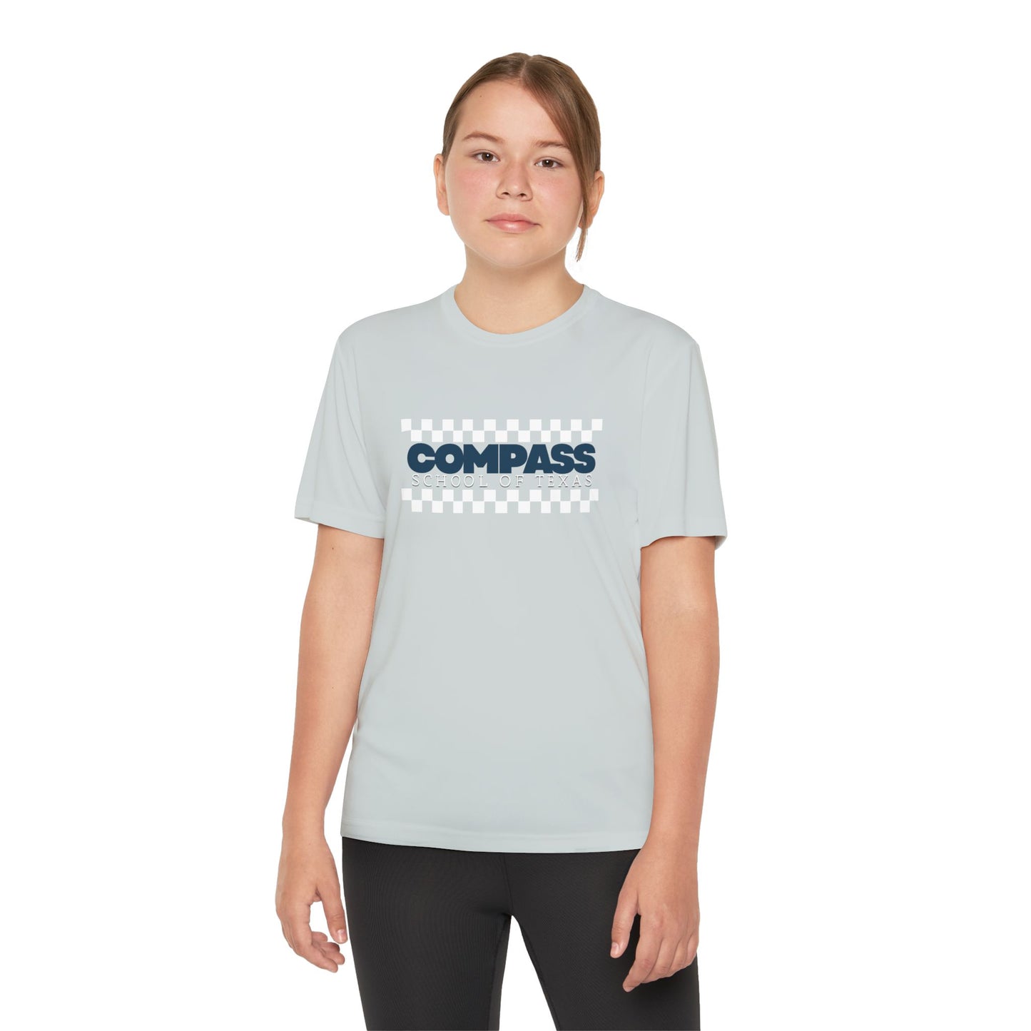 Youth Compass Tee — Kids' Athletic Logo T-Shirt