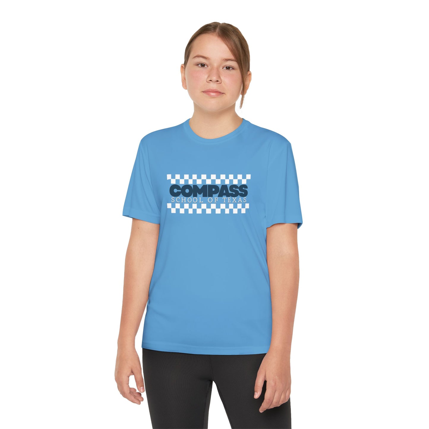 Youth Compass Tee — Kids' Athletic Logo T-Shirt