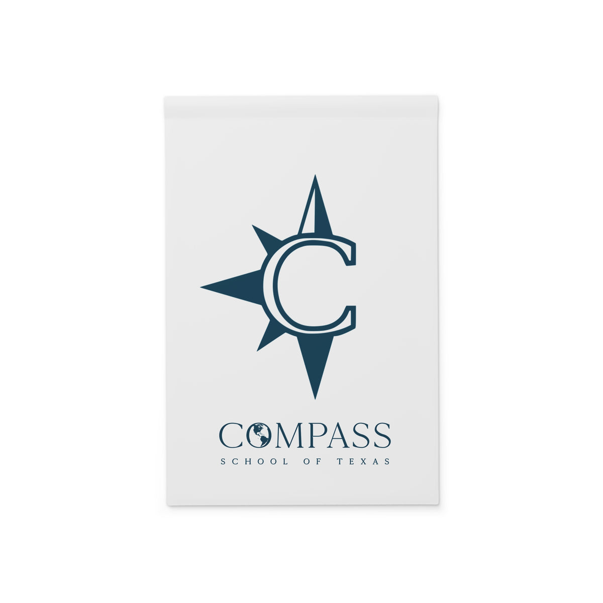 Compass School Emblem Garden Banner