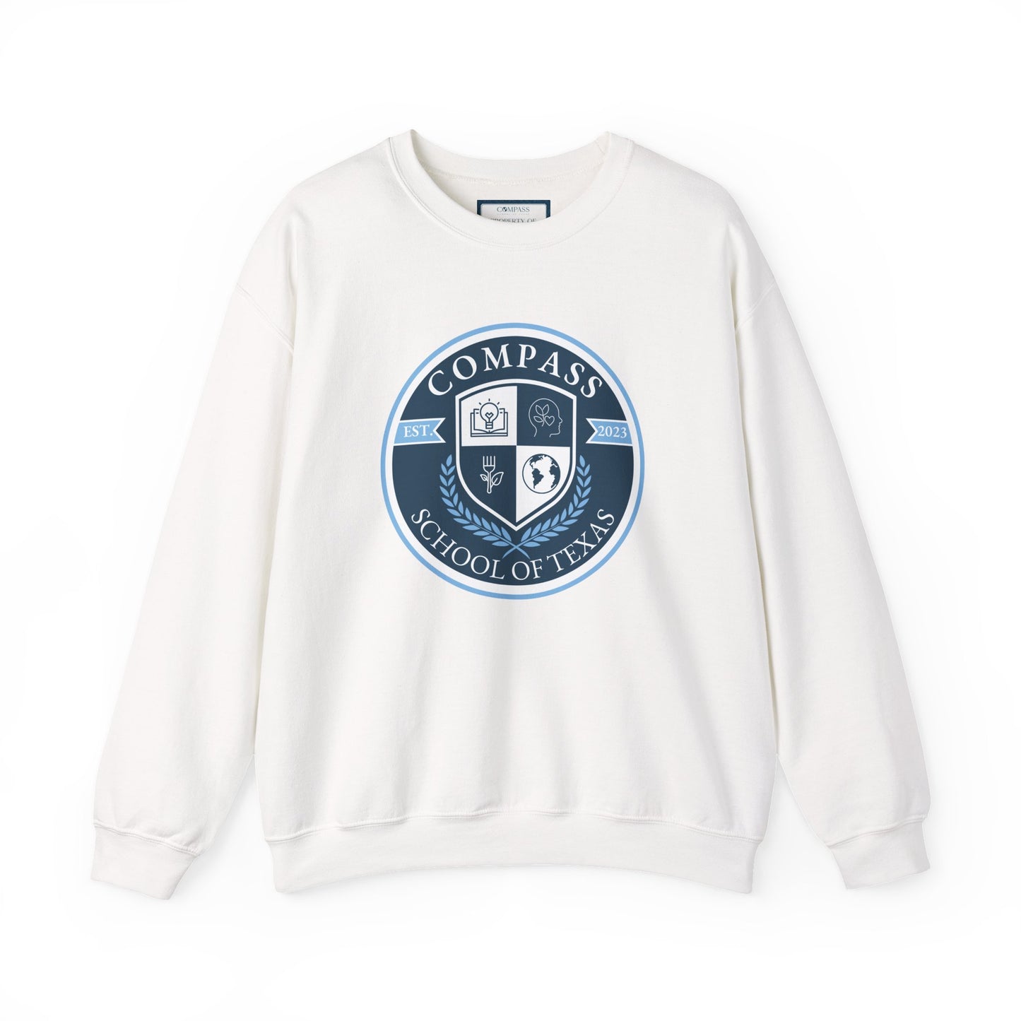 Compass School of Texas Crewneck Sweatshirt | Unisex Cozy Pullover
