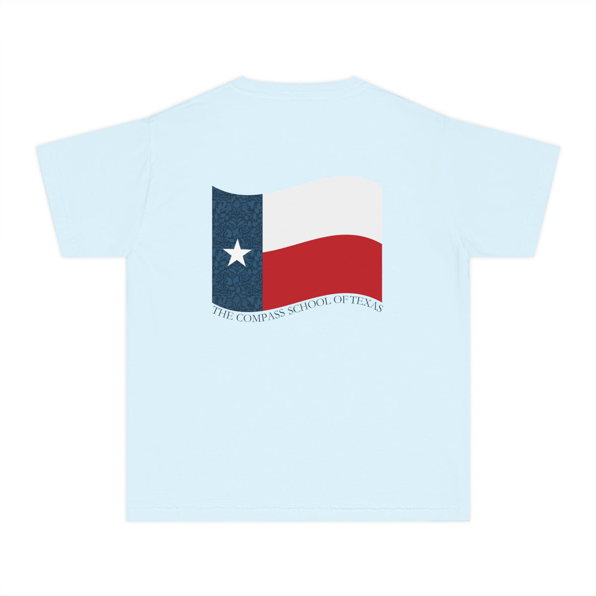 Youth Tee — Texas Flag Vintage Graphic (The Compass School of Texas)