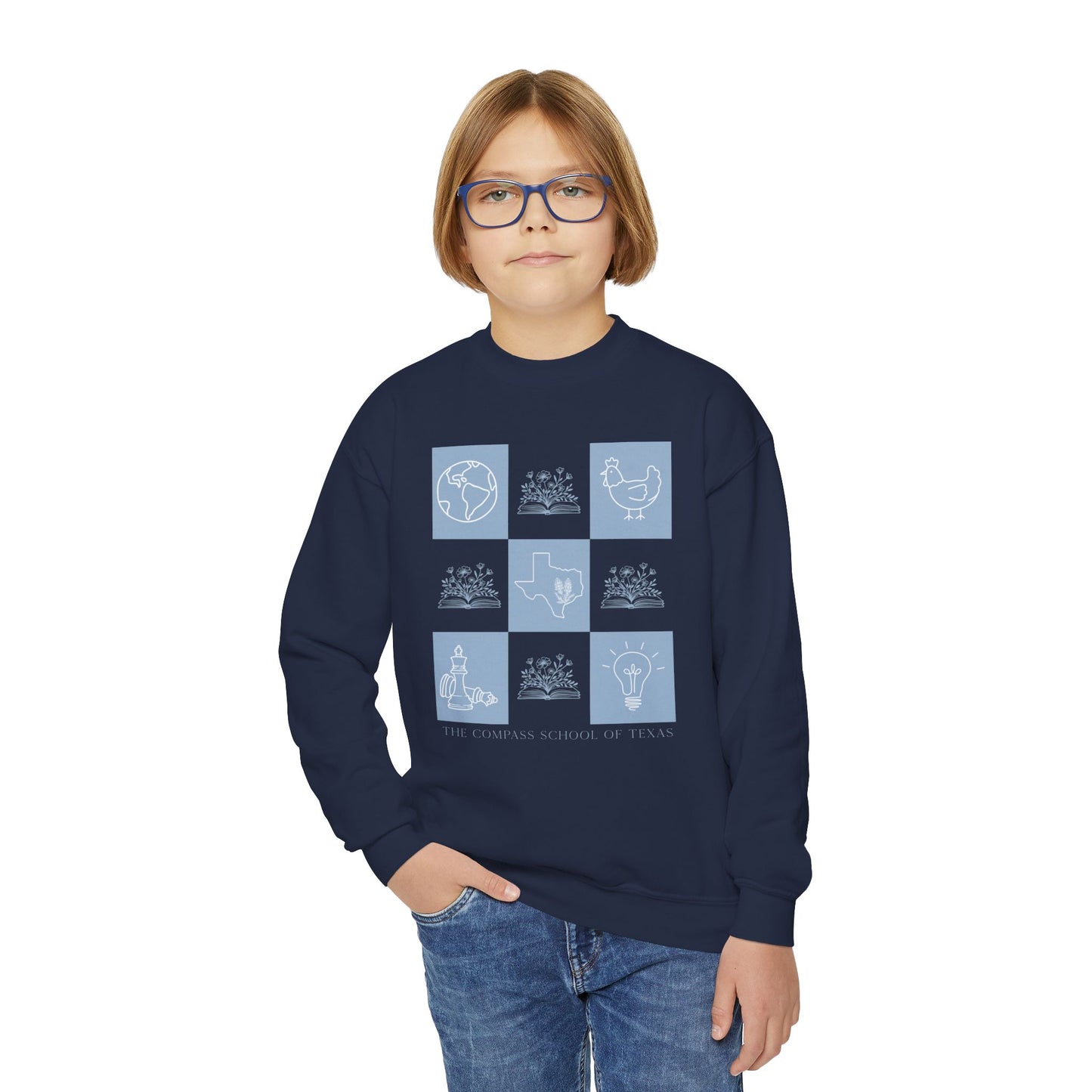 Compass School Chess Youth Sweatshirt