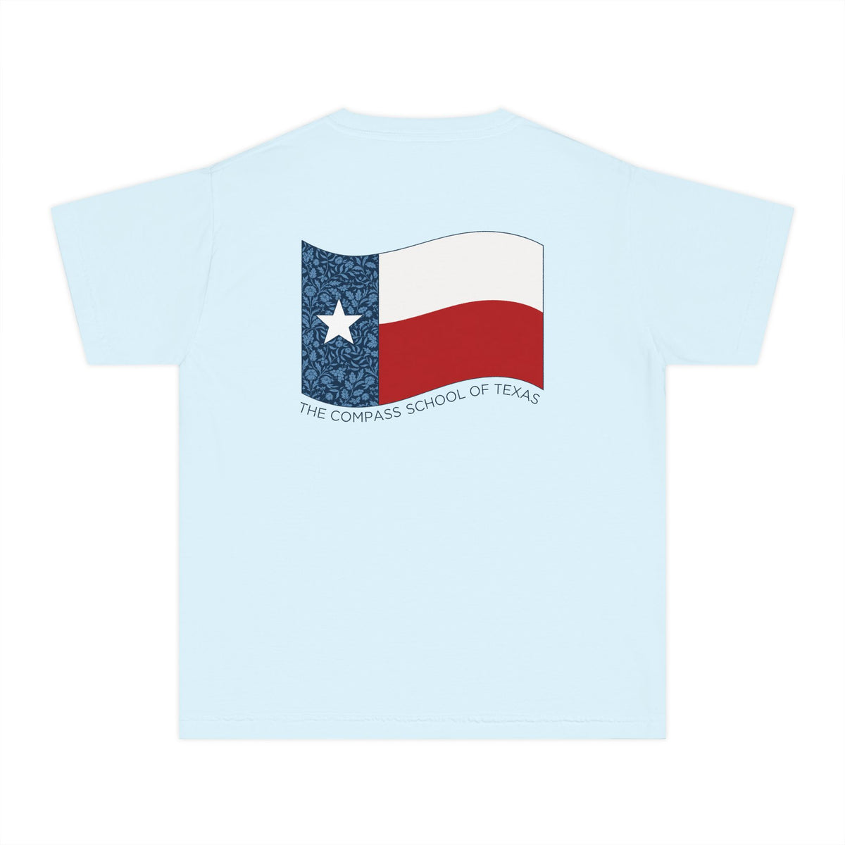 Youth Tee — Texas Flag Vintage Graphic (The Compass School of Texas)