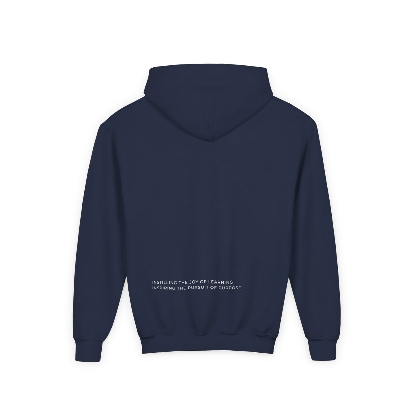 The Compass School of Texas Minimal Logo Sweatshirt Front and Back