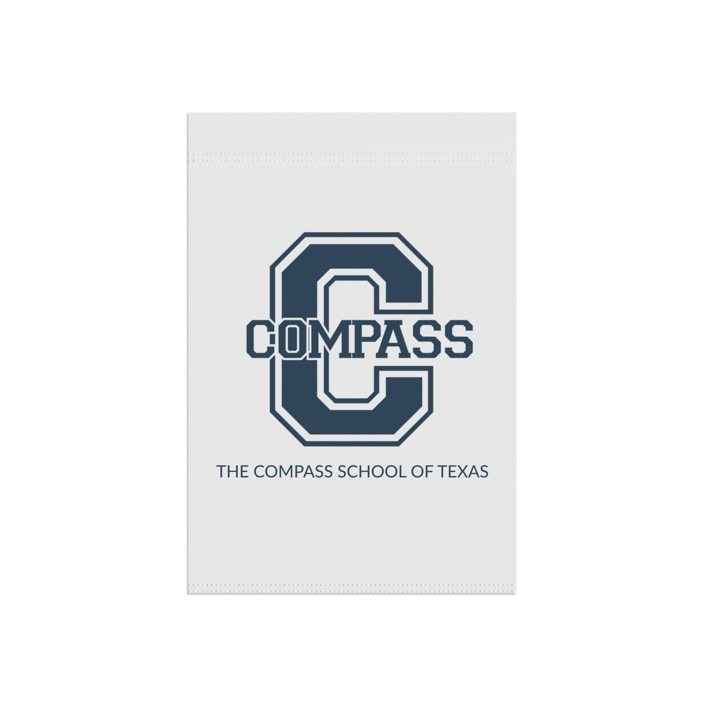 Compass Letter Garden Flag — Collegiate Initial Outdoor Banner