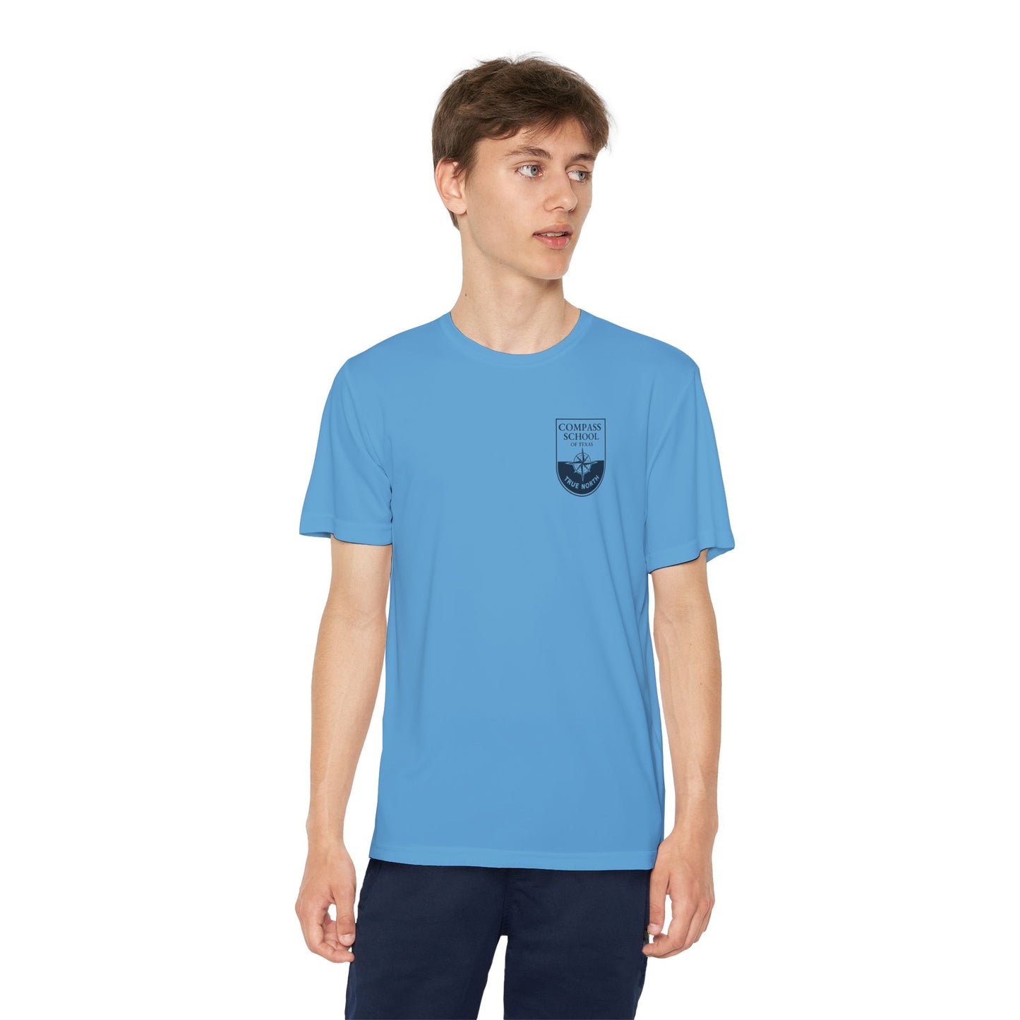 Youth Compass School Tee — "True North" Logo Shirt