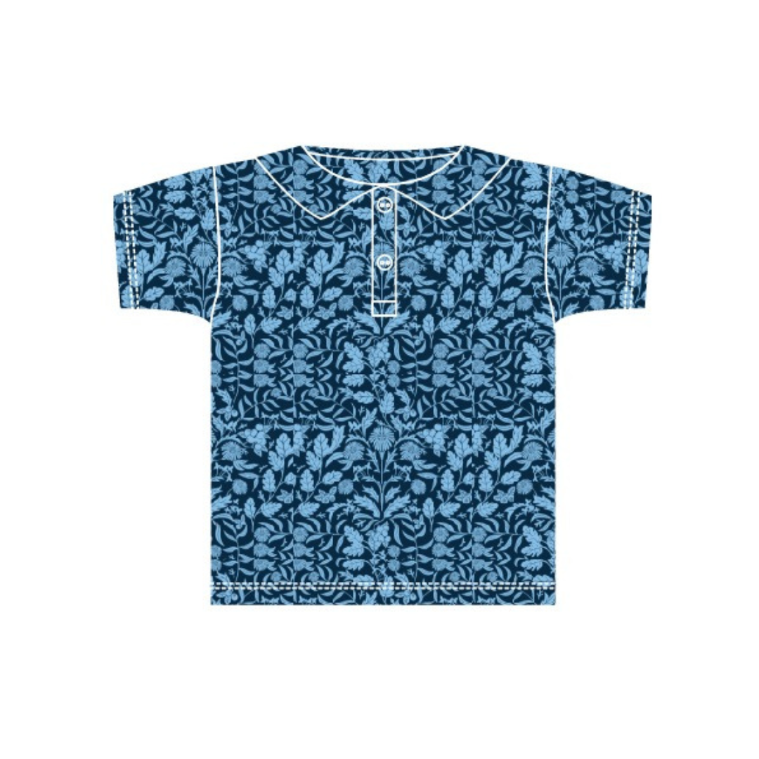 Polo Golf Shirt - Compass Pattern