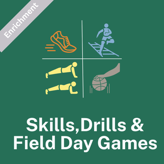 WEDNESDAY: Skills, Drills and Field Day Games (1st Grade) Spring